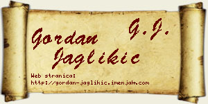 Gordan Jaglikić vizit kartica